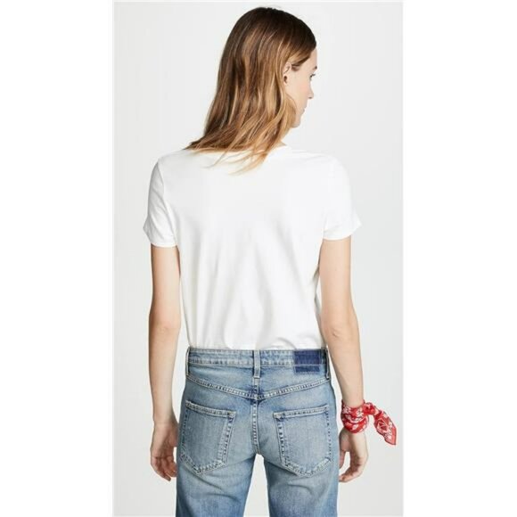 Womens Striped Cotton Short Sleeve Crewneck Tee Slim Fit Casual T Shirt - Picture 3 of 7